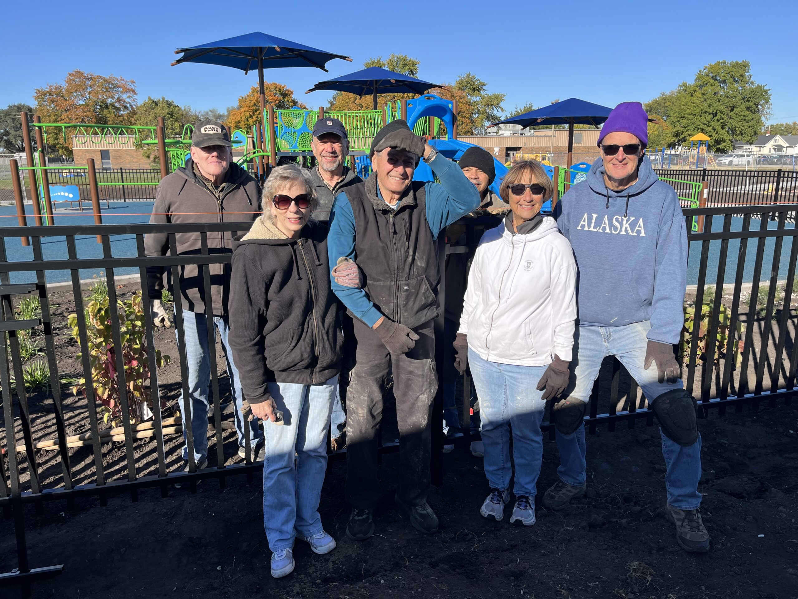 Volunteers complete fence, prep for tree planting at Cooke Park
