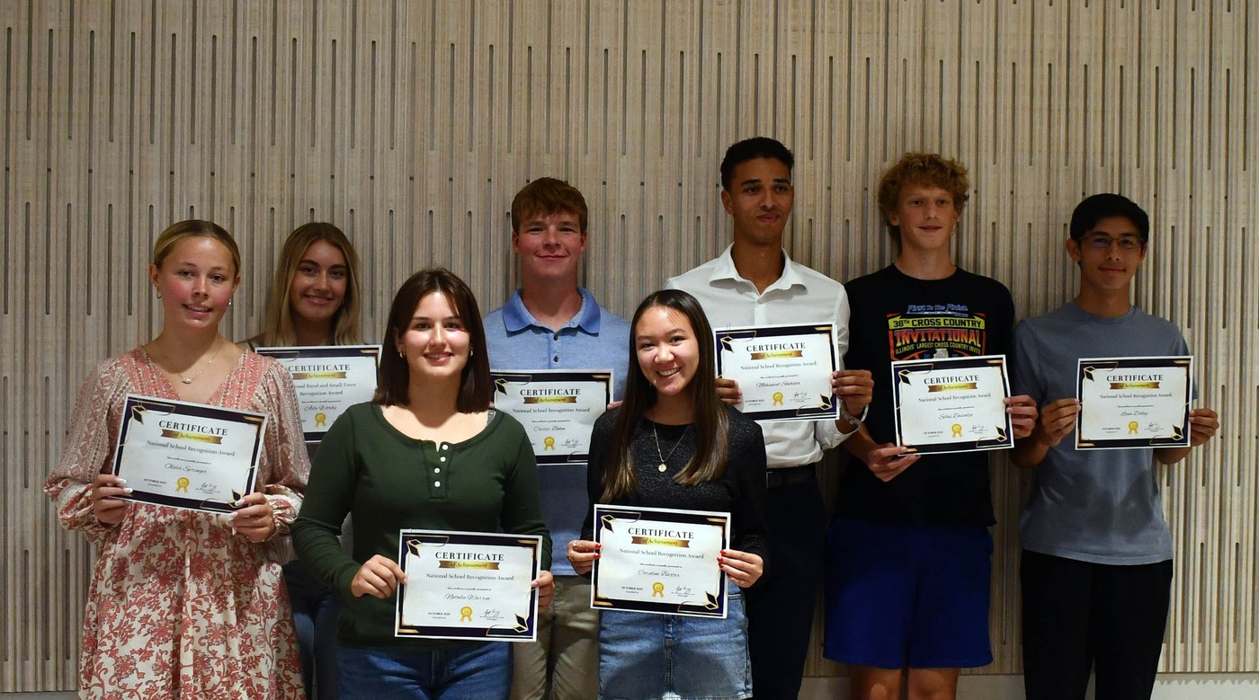 District 205 recognizes student achievement, approves 2026-27 calendar revision