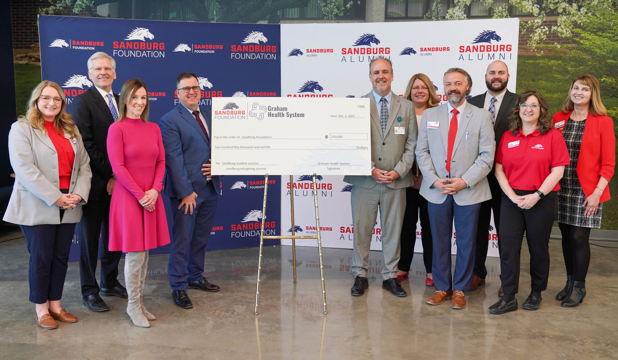 $500,000 gift to Sandburg targets rural health care workforce shortages