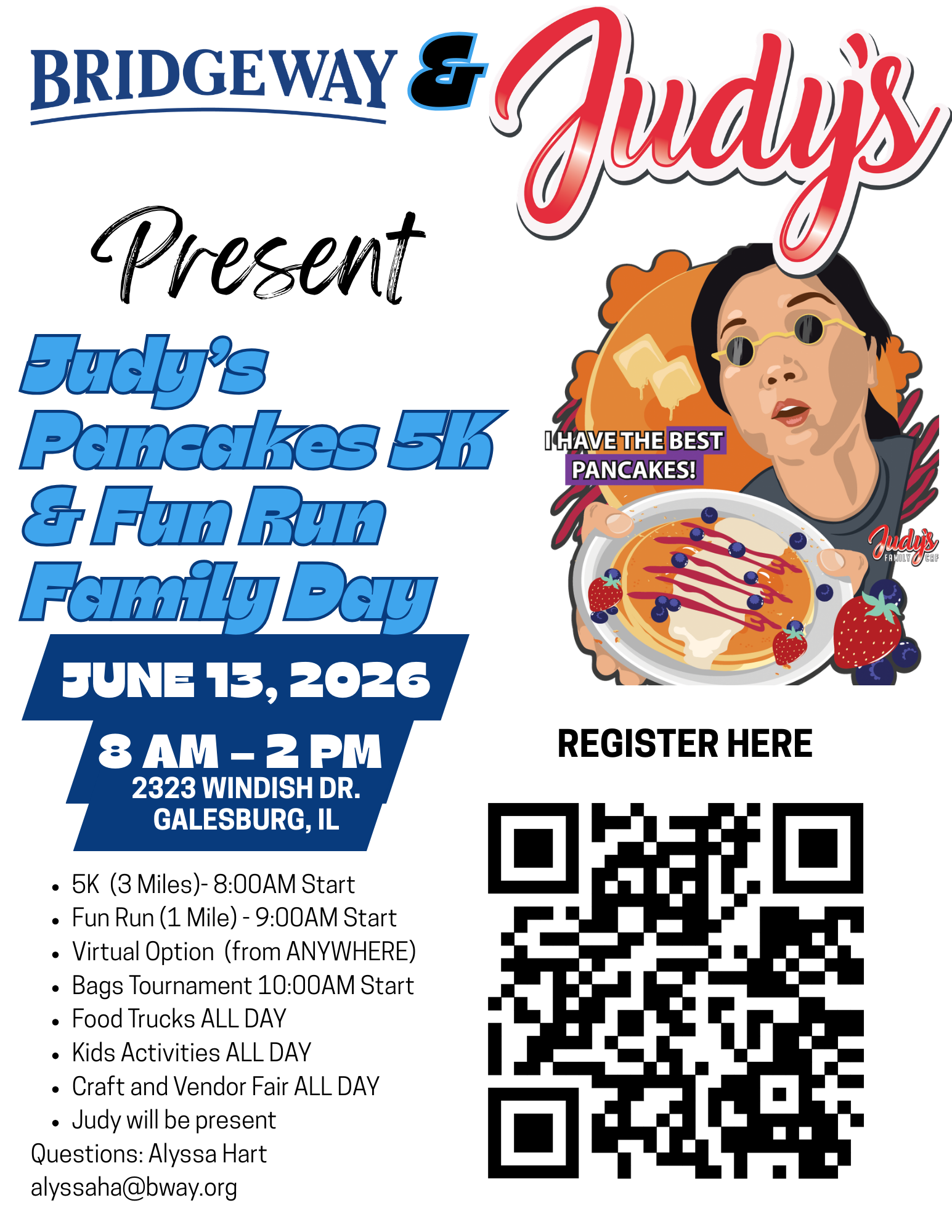 Bridgeway, Judy’s team up for Pancake 5K and family day
